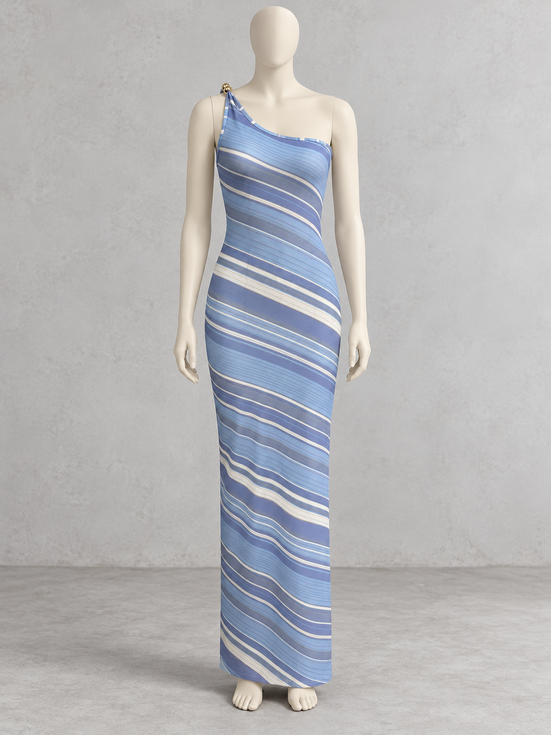 Printed Patchwork Pullover Slim-Fit Sleeveless Stretch Dress
