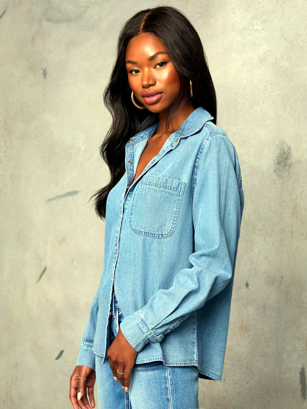 Women's Polo Long Sleeve Shirt Casual - product detail view 2