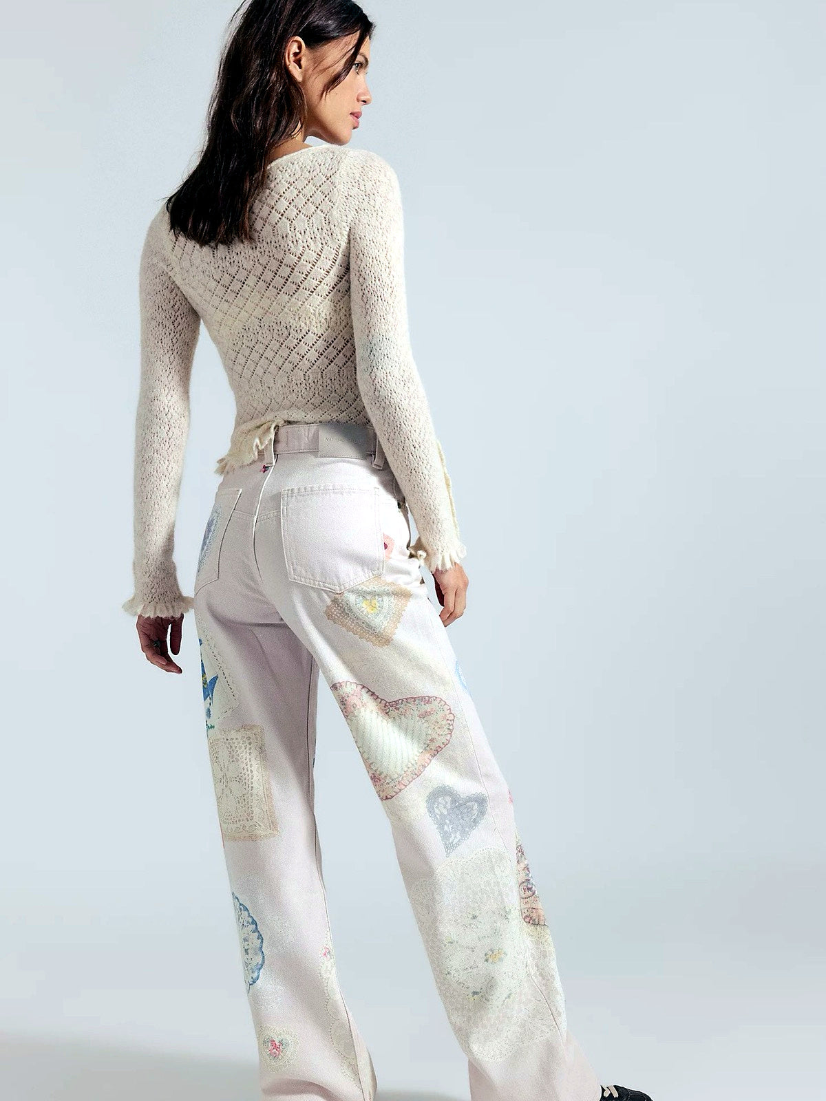 Women's Denim Mid-Rise Straight-Leg Jeans - product detail view 5