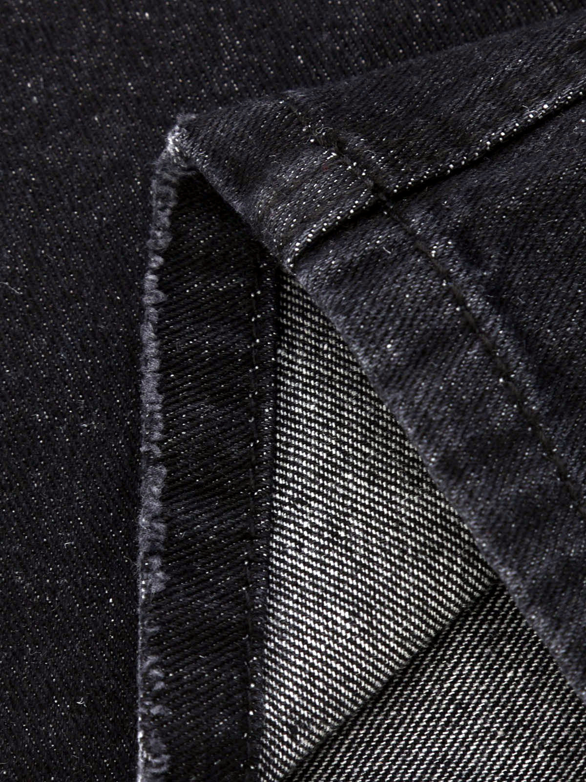 Women's Denim Mid-Rise Straight-Leg Distressed Jeans - product detail view 5