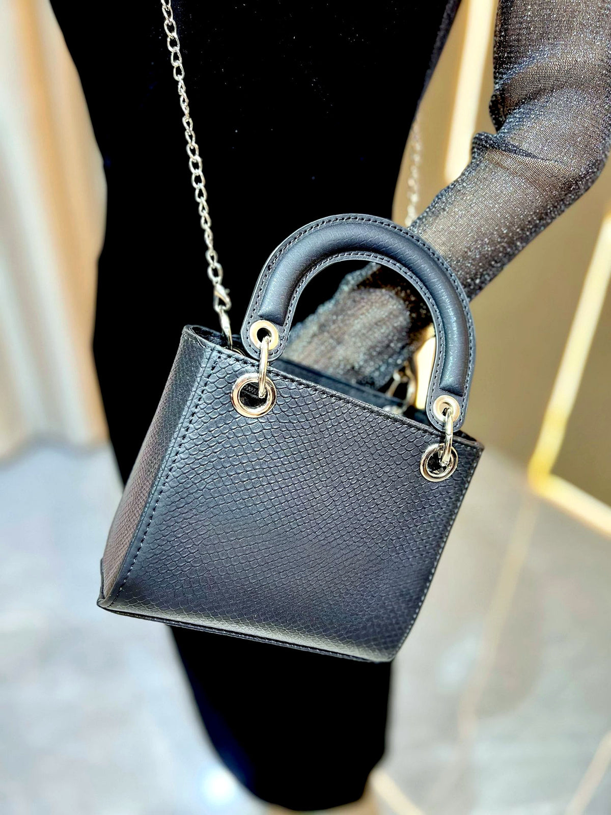 Women's PU Zip-Top Evening Pocket Vintage-Inspired Office Evening Bag - product detail view 10