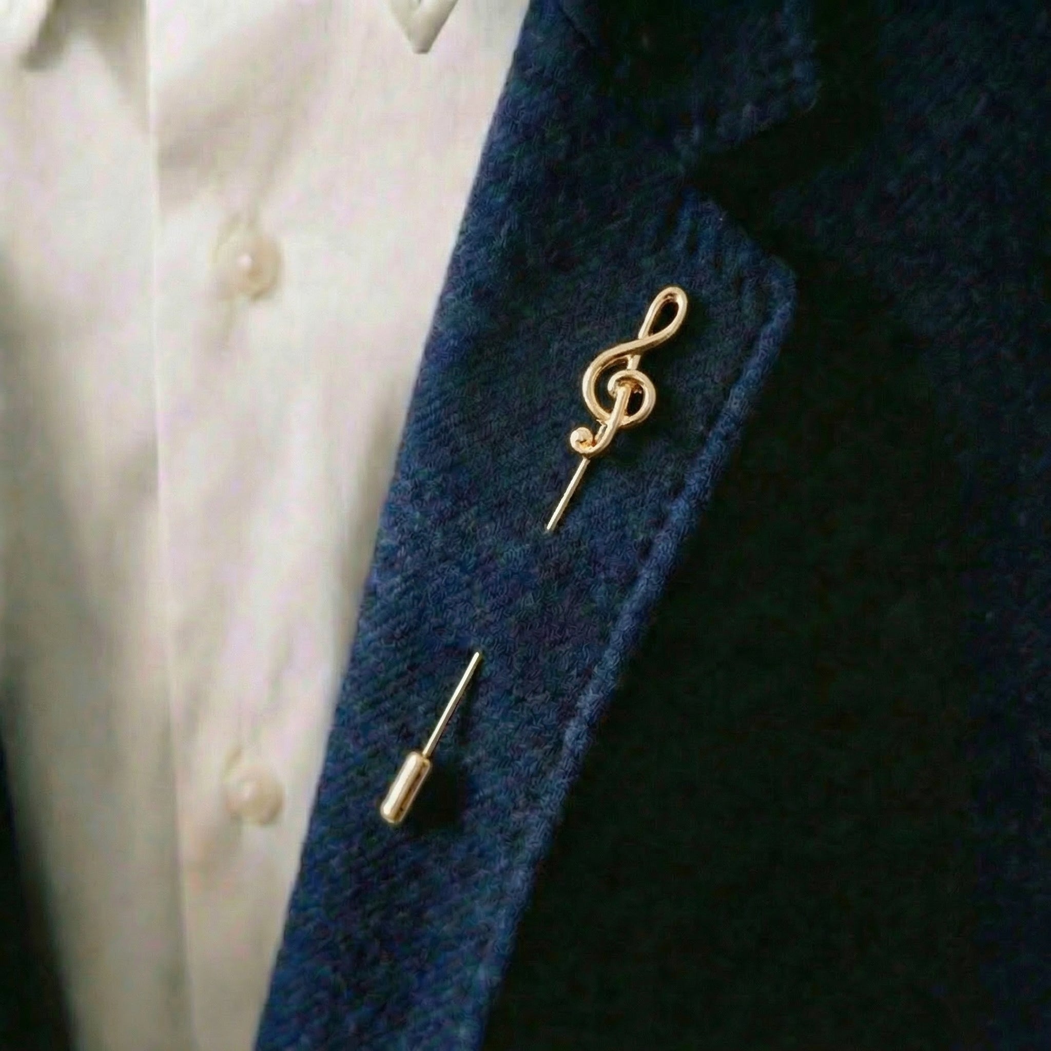 Elegant musical note design lapel pins, men's and women's party jewerly suits brooches
