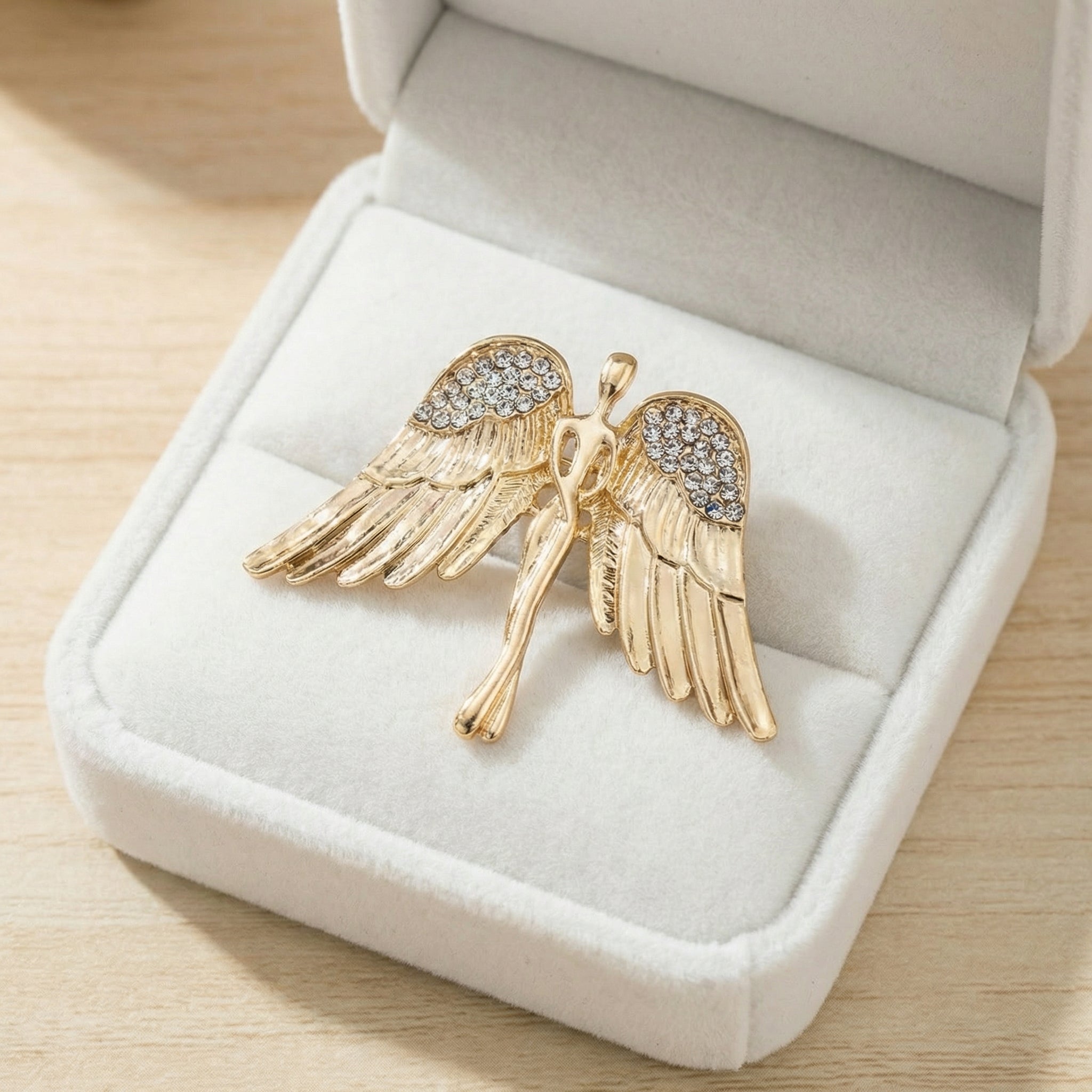 Zircon Angel Design Men's Suits Lapel Pins