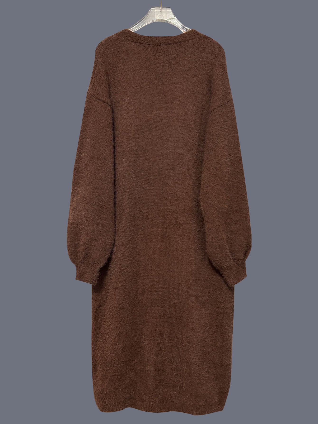Women's Fuzzy Faux Mink Cardigan Coat | Casual Long Sleeve Open Front Plush Long Jacket