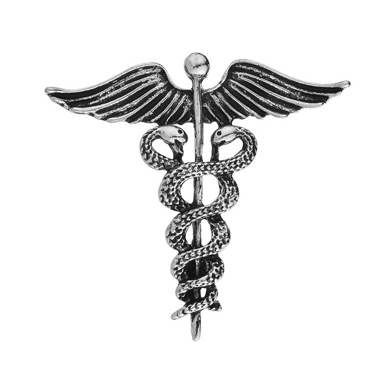 Pins à Revers Vintage Caducée Sceptre de Mercure Hermès