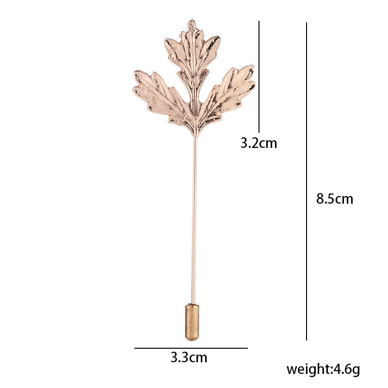 Maple leaf design men's lapels pins, men's brooches suits pins