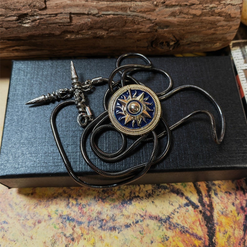 Sun Totem Bolo Tie: Western Cowboy Wedding Necktie
