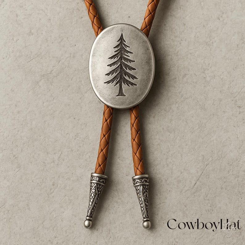 Vintage Horse Rider Cowboy Bolo Tie Western Rodeo Necktie for Men Leather Cord Necklace Accessories Men's Necklace Gift for Dad Gift for Him