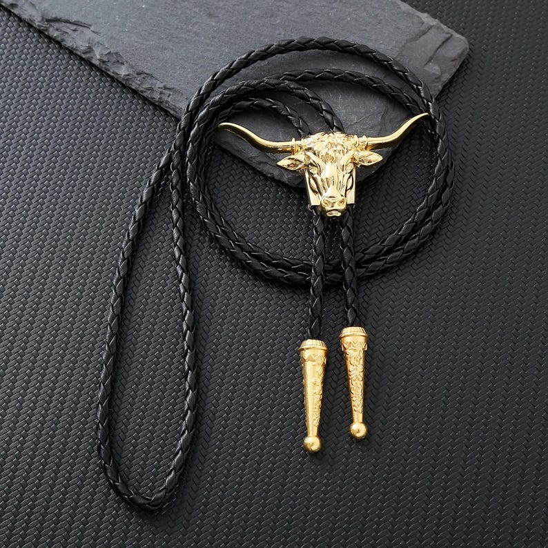 Vintage Silver Bullhead Bolo Tie, Cowboy Bolo Tie, Western Bolo Tie, Western Cowboy Bolo Tie for Men, Gift for Him, Anniversary Gifts
