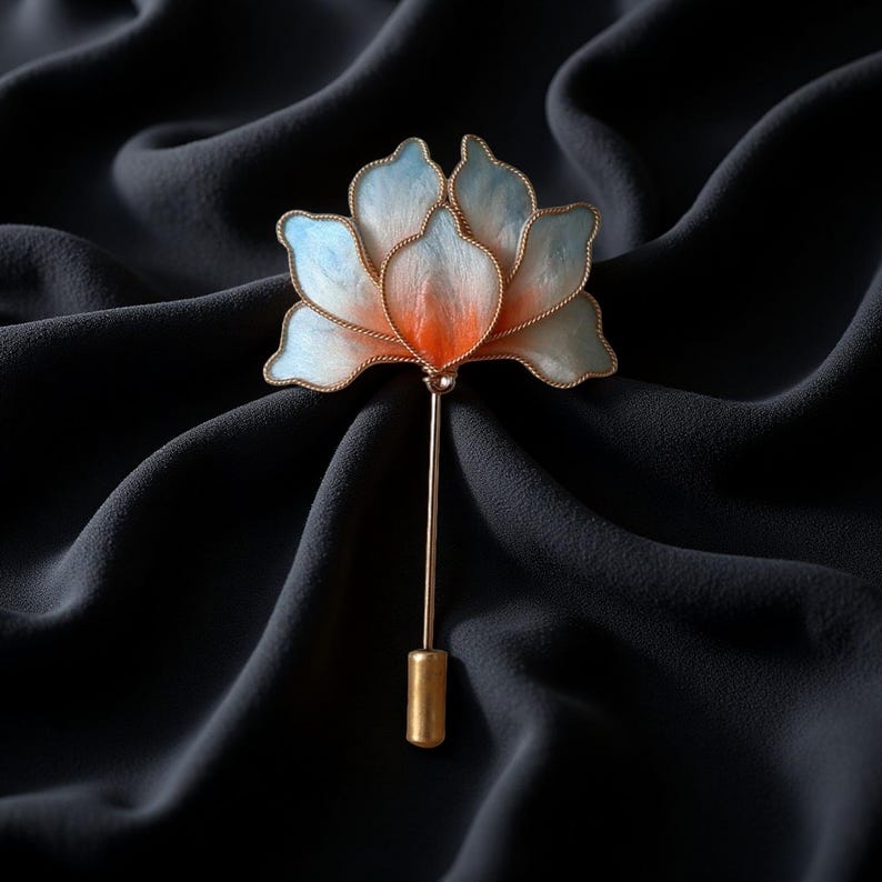 Boutonnière en soie faite à la main, boutonnière de mariage