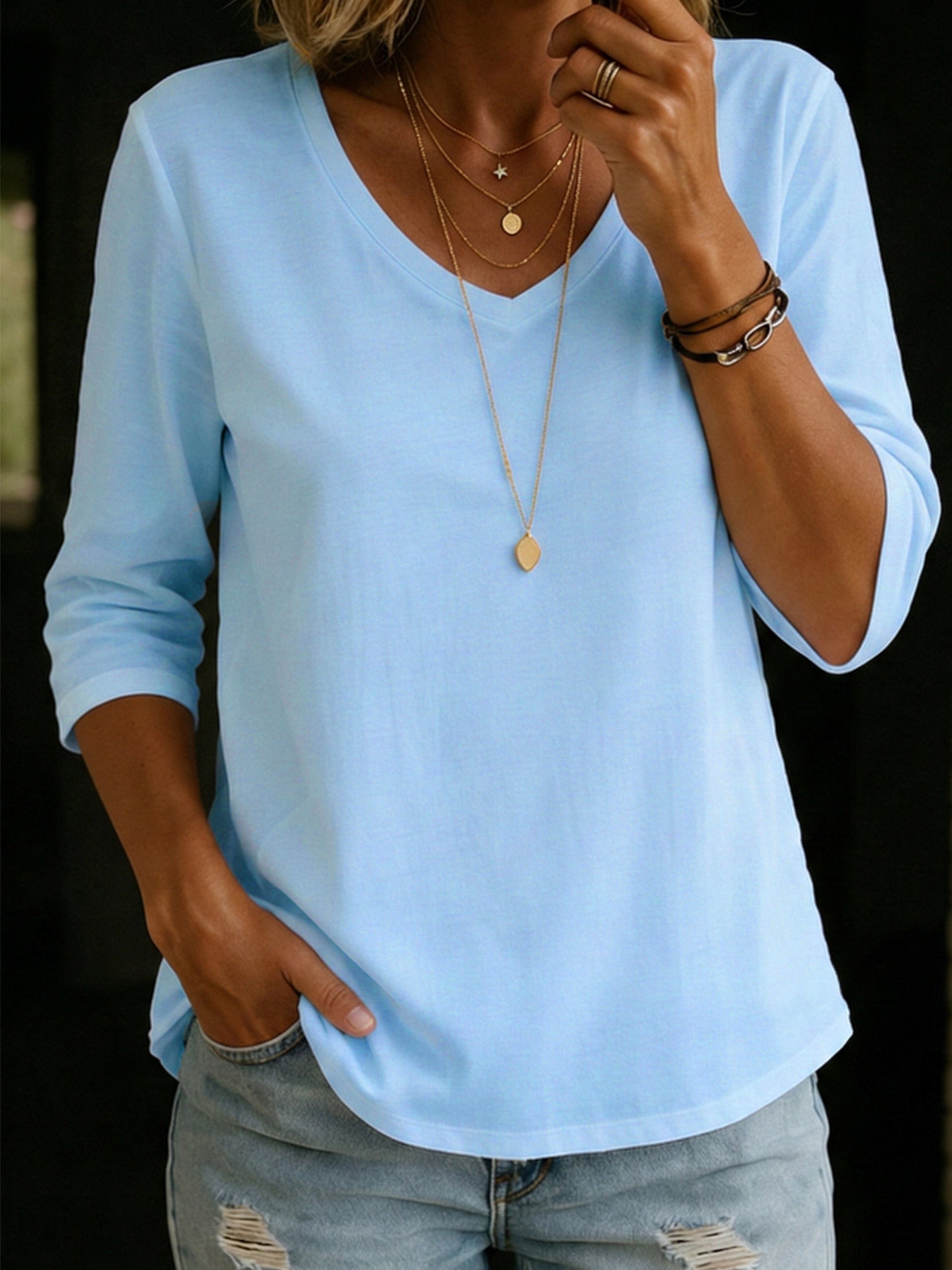 Cozy Casual Half-sleeve 100% Cotton T-shirt – Promise Gift