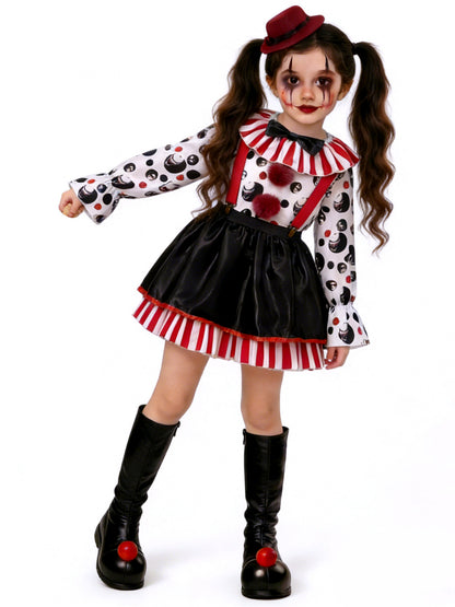 Women's Halloween Cosplay Top & Skirt Set in Black - product view