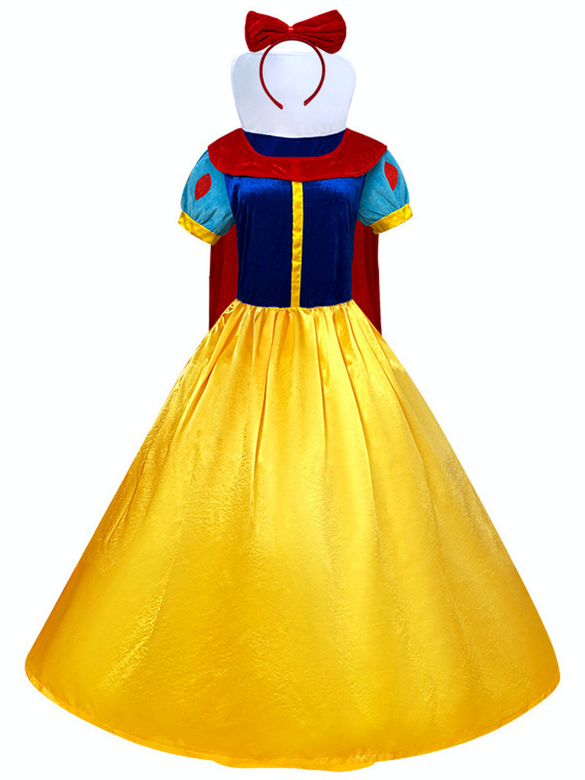 Women's Halloween Cosplay Costume in White - product view