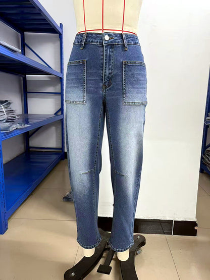Women's Stretch Denim Mid-Rise Jeans - product detail view 1
