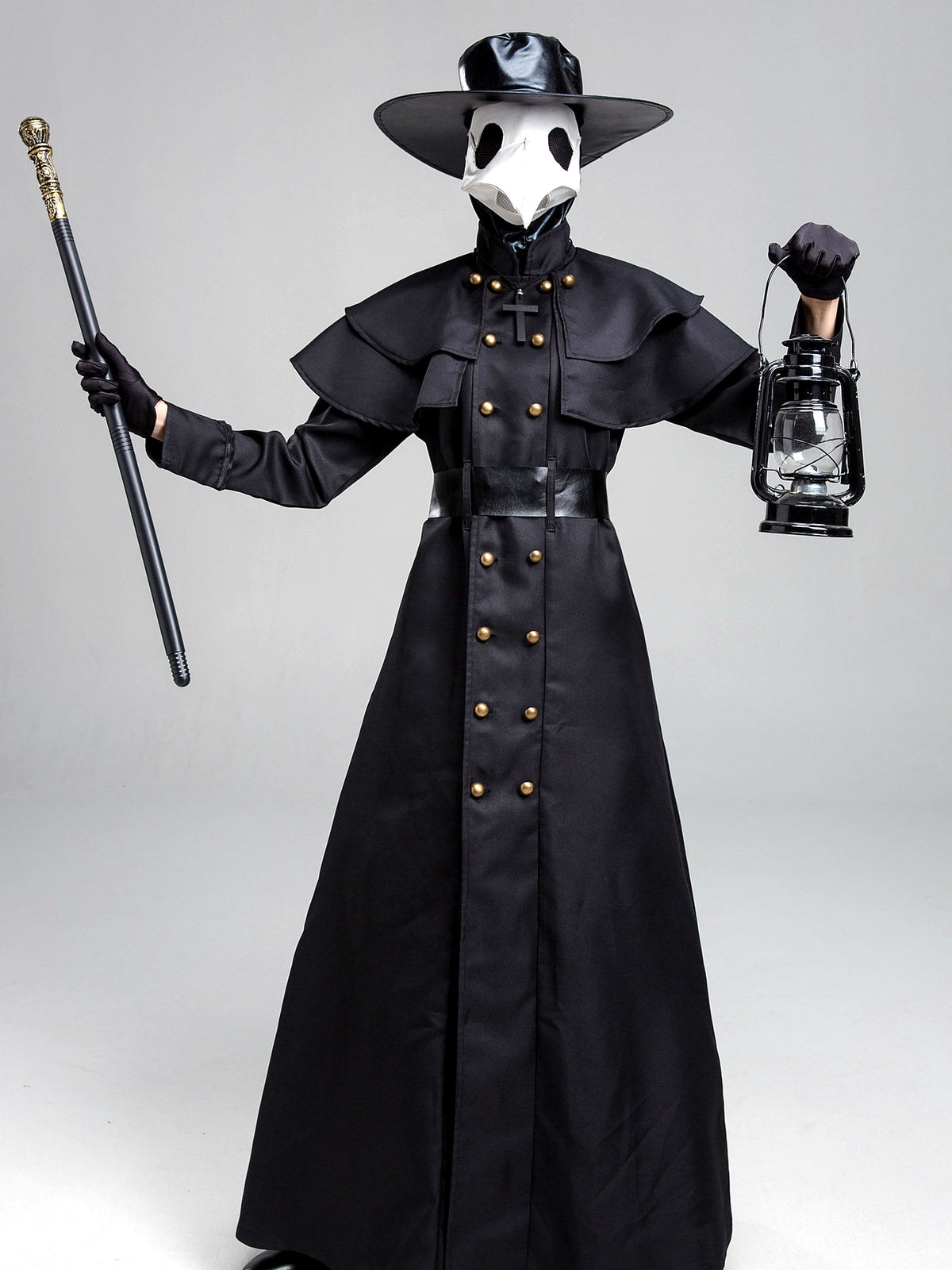 Women's Halloween Plague-Doctor Steampunk Medieval-Inspired Costume - product detail view 1