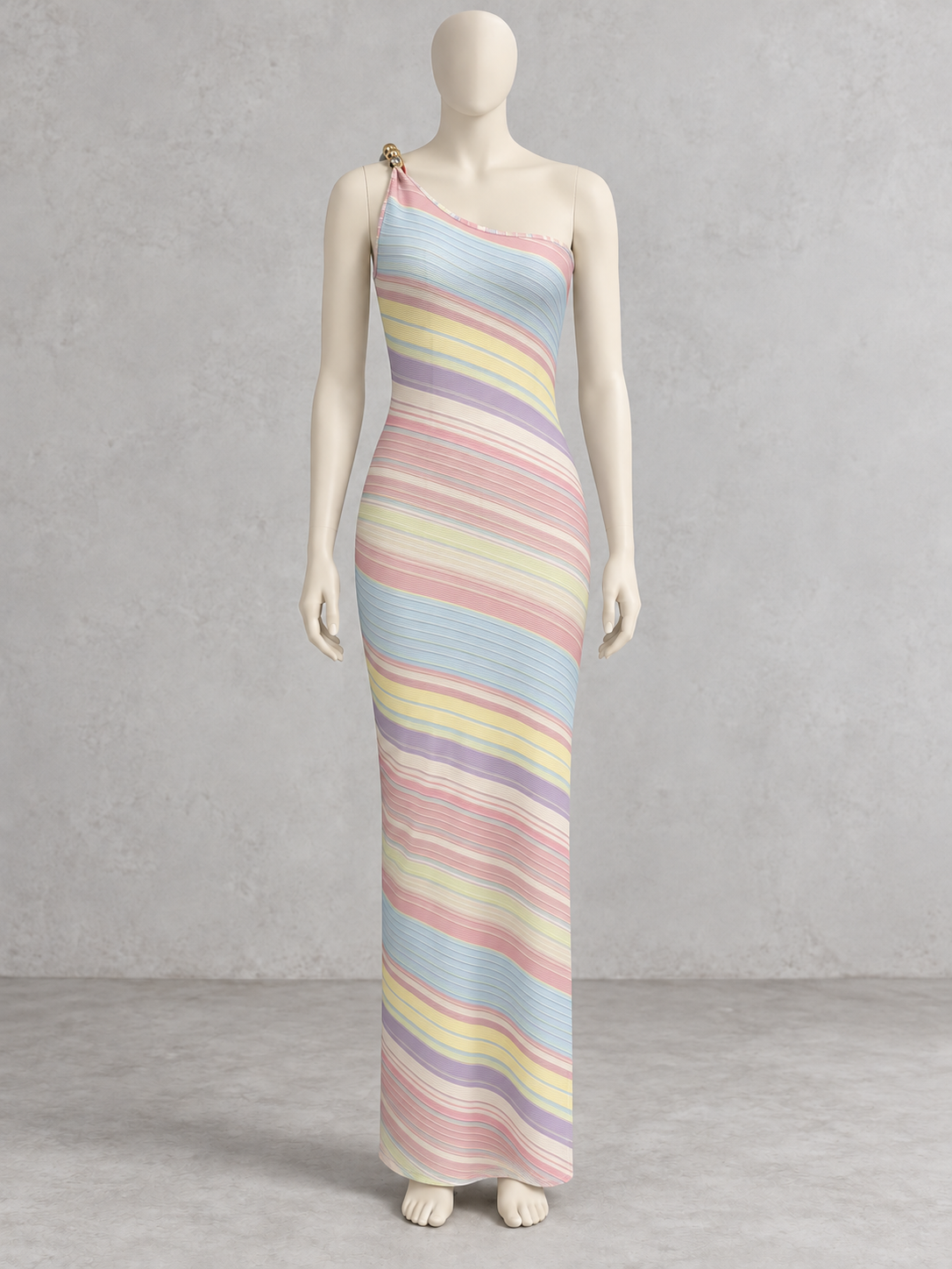 Printed Patchwork Pullover Slim-Fit Sleeveless Stretch Dress