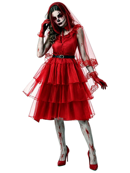 Women's Halloween Cosplay Sleeveless Dress - product detail view 2