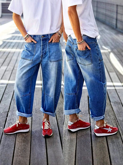 Women's Stretch Denim Mid-Rise Jeans - product detail view 3