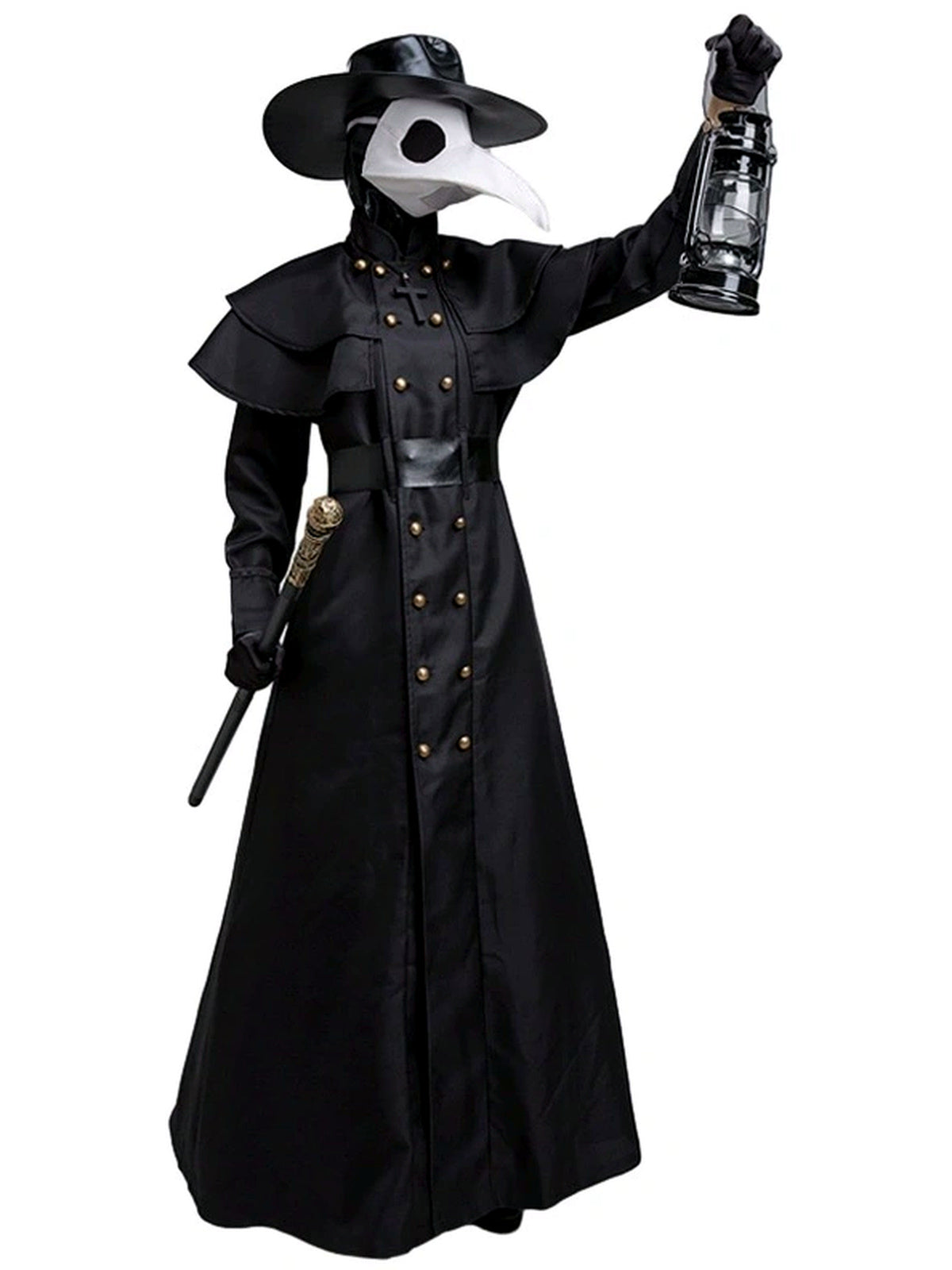 Women's Halloween Plague-Doctor Steampunk Medieval-Inspired Costume - product detail view 3