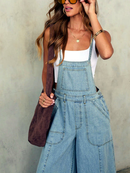 Women's Elastic Waist Wide Leg Pants Loose Casual Fall Winter Trousers - product detail view 3