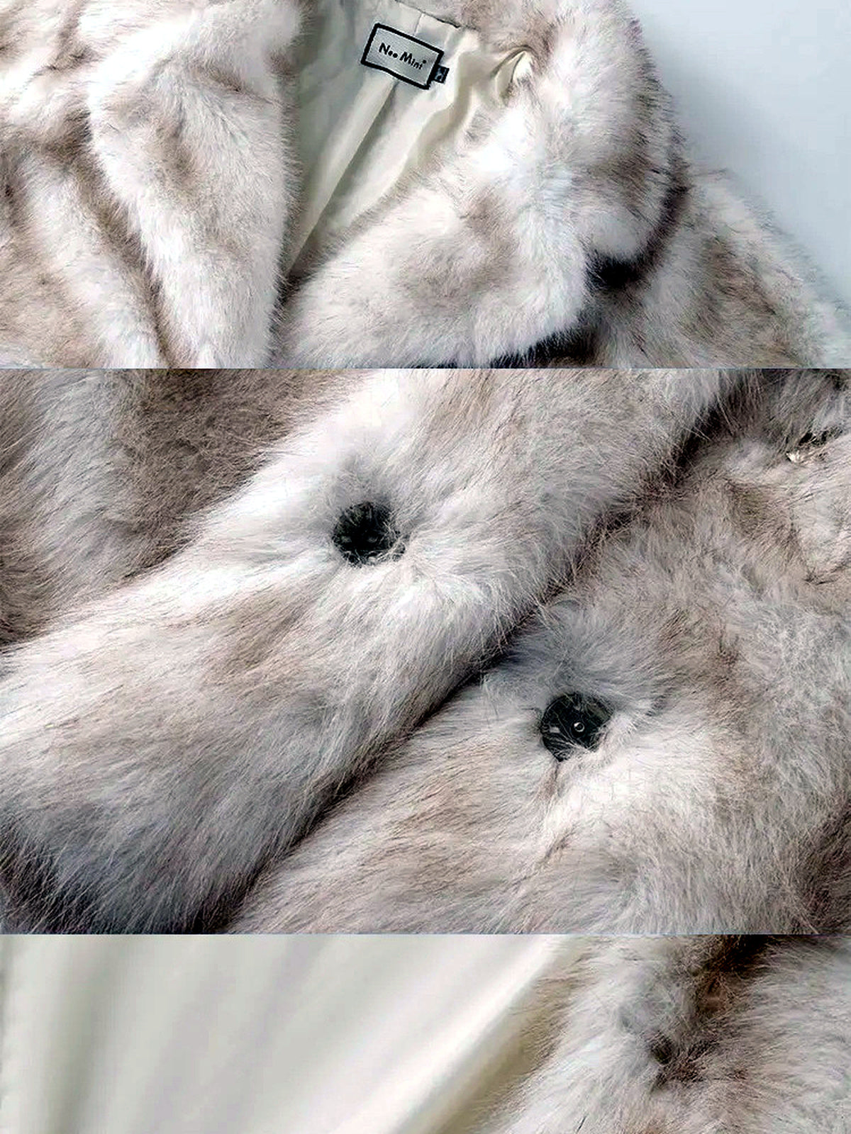Point-Collar Long-Sleeve Mid-Length Jacket - product detail view 1