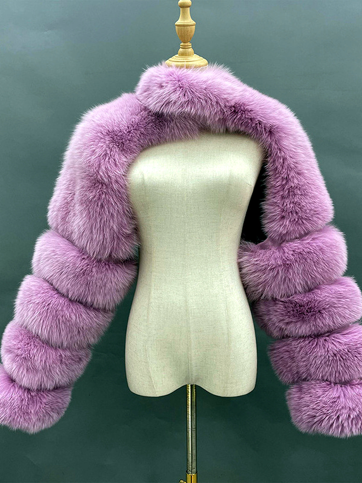 Patchwork Long-Sleeve Jacket in Pink - product view