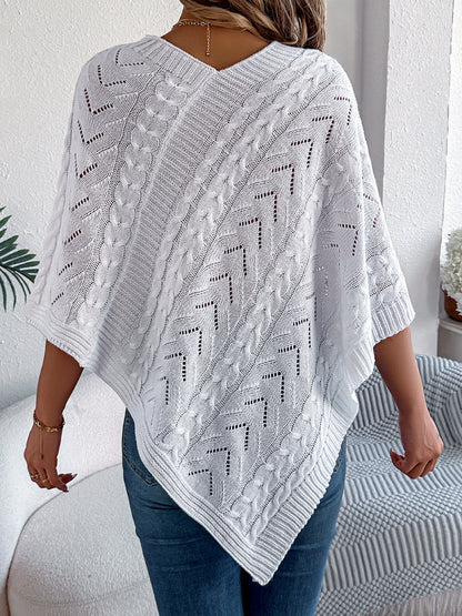 Women's Solid-Color Relaxed-Fit Streetwear Sweater - product detail view 2