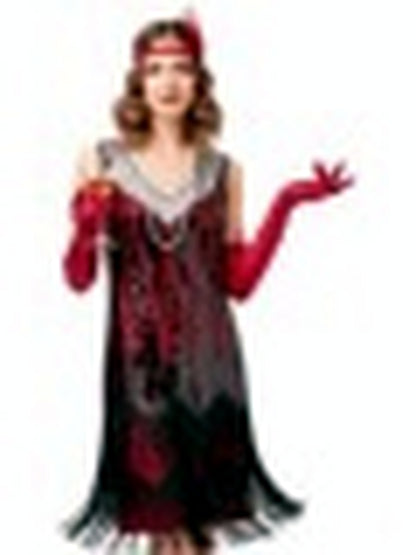 Women's V-Neck Vintage-Inspired Dress - product detail view 3