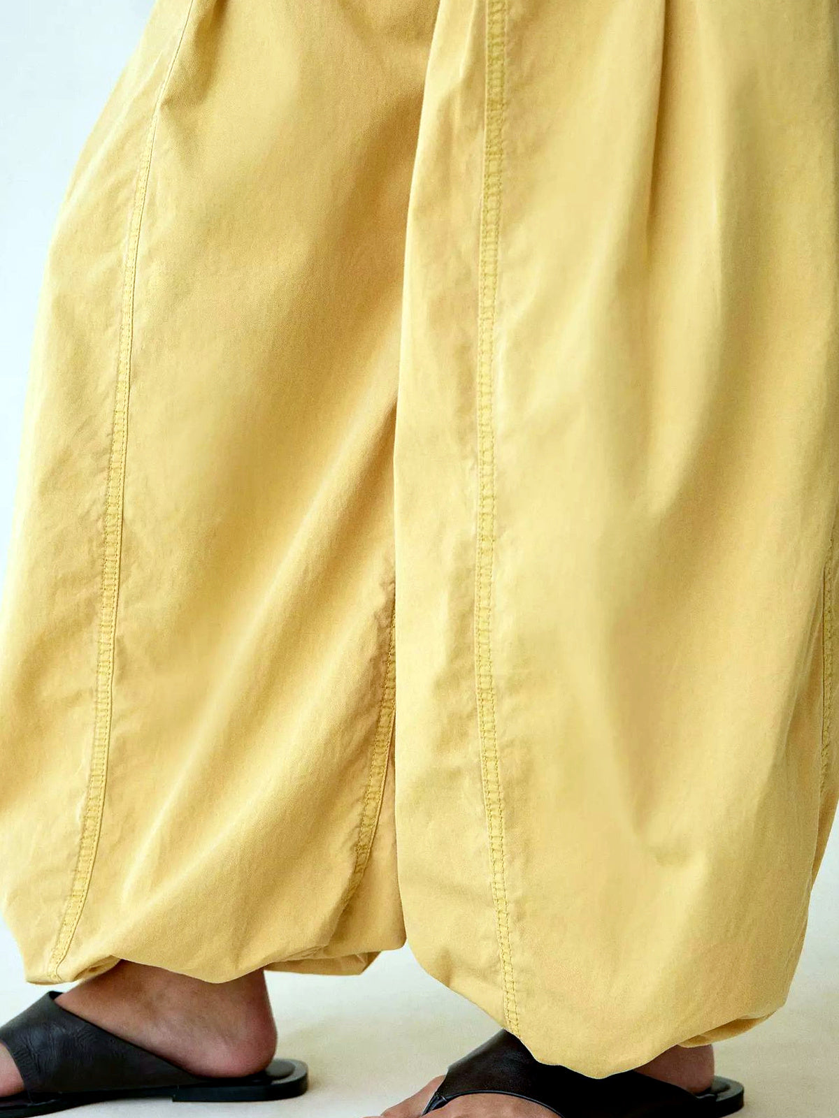 Women's Elastic Waist Wide Leg Pants Loose Casual Fall Winter Trousers - product detail view 3