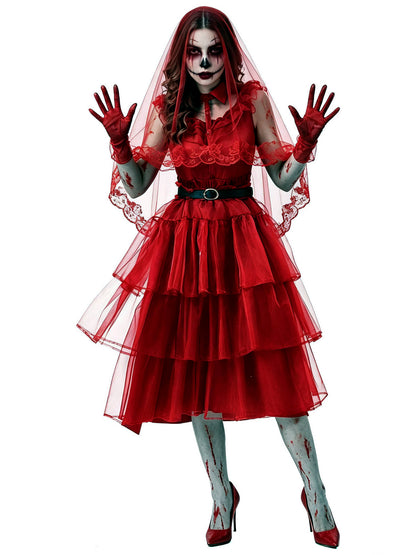 Women's Halloween Cosplay Sleeveless Dress - product detail view 5