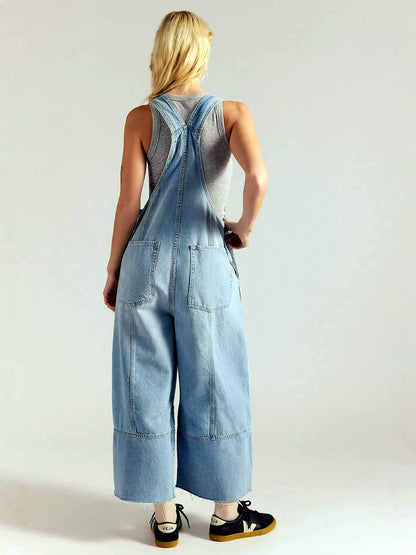 Women's Elastic Waist Drawstring Straight Leg Pants Casual Vacation Trousers - product detail view 3