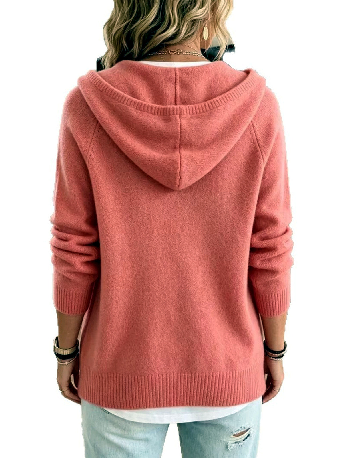 Women's Long Sleeve Knit Sweater - product detail view 2