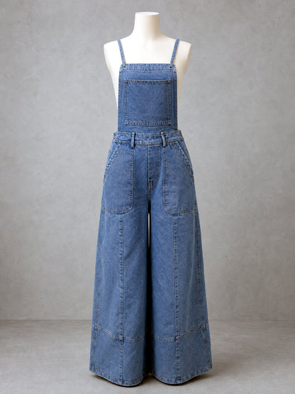 Women's Elastic Waist Wide Leg Pants Loose Casual Fall Winter Trousers - product detail view 6