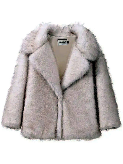 Point-Collar Long-Sleeve Mid-Length Jacket - product detail view 5