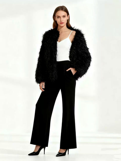 Crew-Neck Long-Sleeve Jacket - product detail view 2