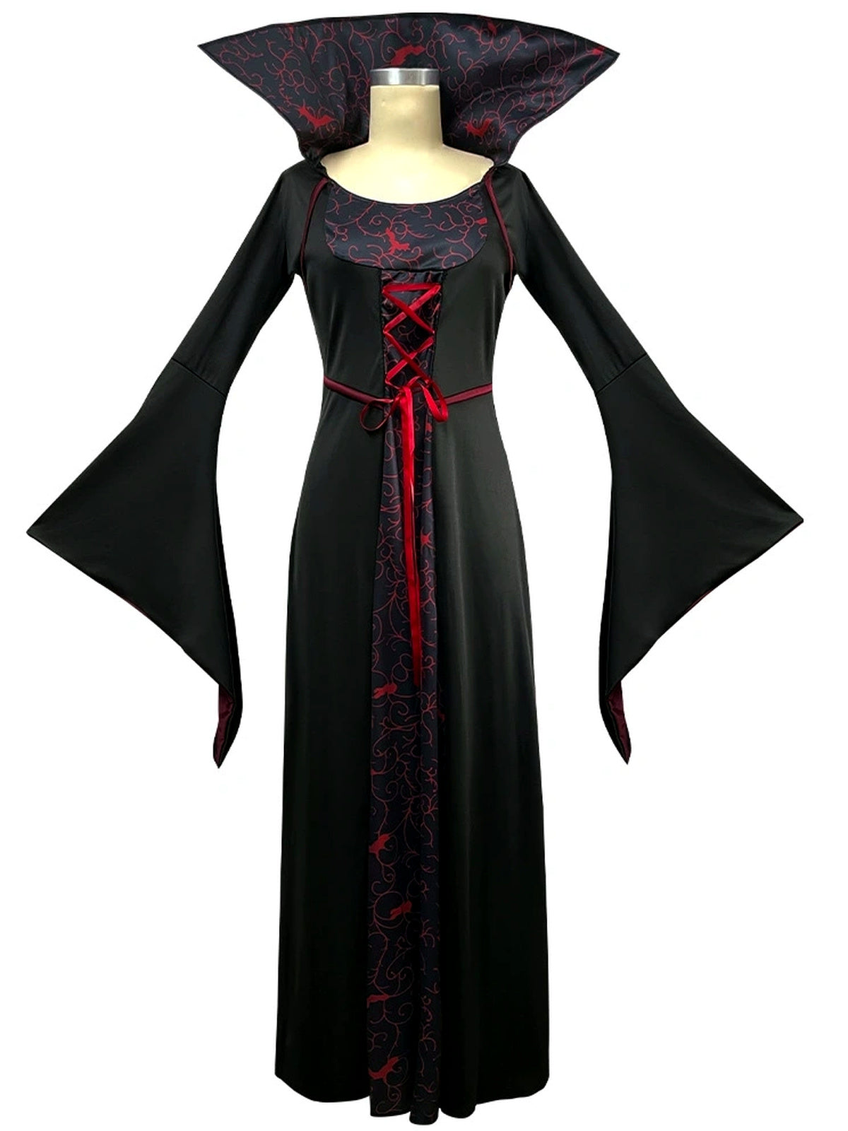 Women's Halloween Witch-Inspired Vampire-Inspired Cosplay Dress - product detail view 8