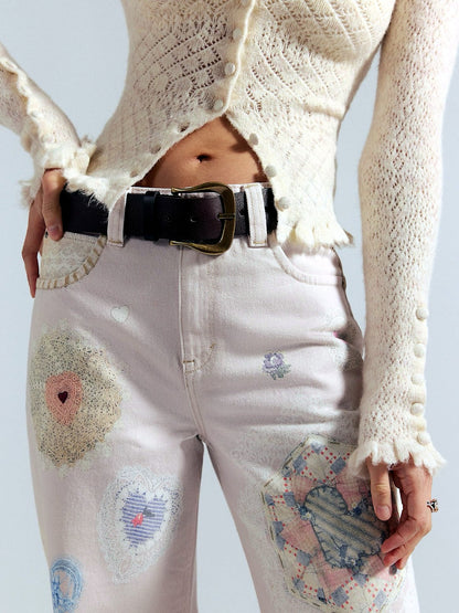 Women's Denim Mid-Rise Straight-Leg Jeans - product detail view 6