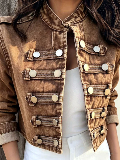 Women's Denim Long-Sleeve Jacket - product detail view 5