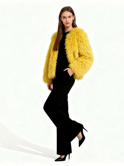 Crew-Neck Long-Sleeve Jacket - product detail view 3