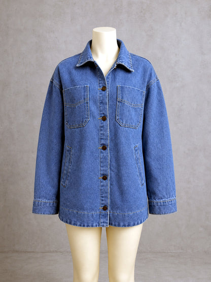 Women's Long Sleeve Open Front Blazer Cardigan Solid Color Casual Jacket - product detail view 4