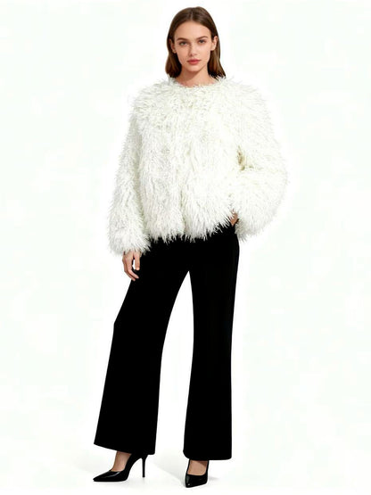Crew-Neck Long-Sleeve Jacket - product detail view 4