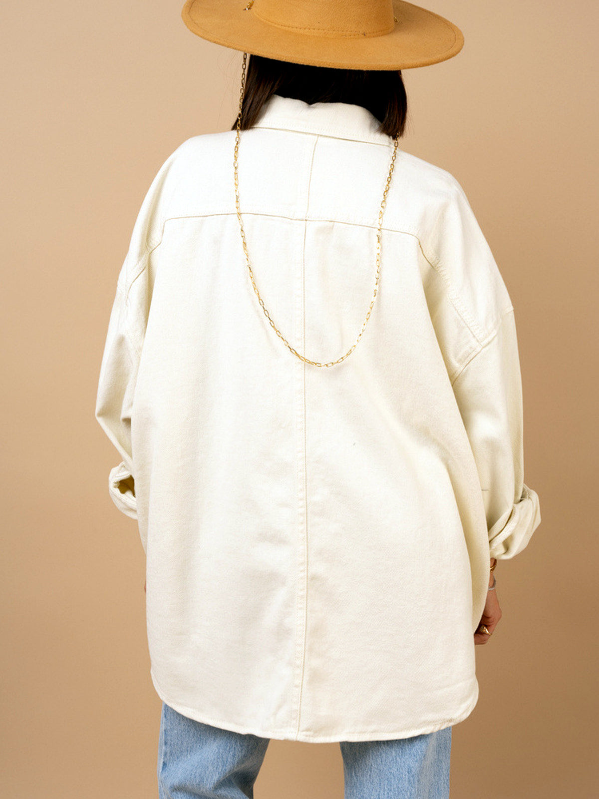 Women's Denim Relaxed-Fit Long-Sleeve Shirt - product detail view 8