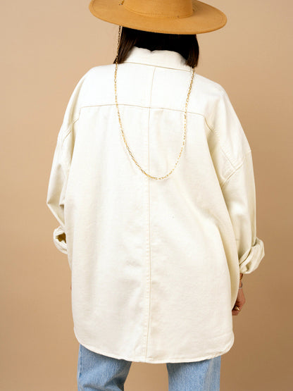 Women's Denim Relaxed-Fit Long-Sleeve Shirt - product detail view 8