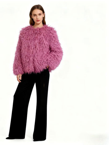 Crew-Neck Long-Sleeve Jacket - product detail view 5