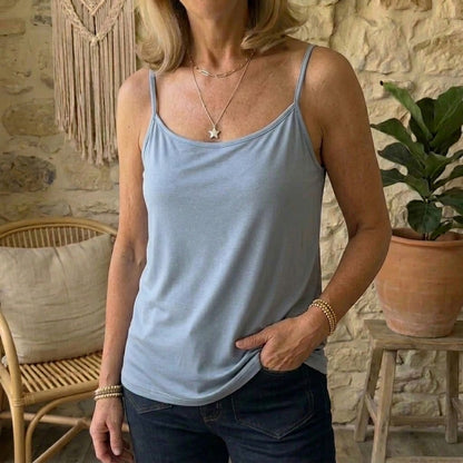 Women's Premium Modal Cami Top - Ultra-Soft Basic Adjustable Spaghetti Strap Tank