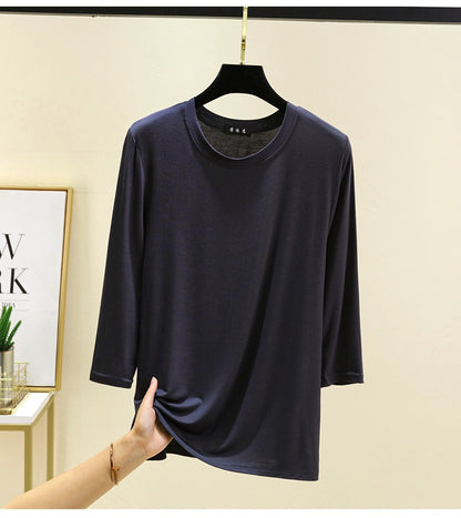 Premium Modal 3/4 Sleeve Top - Lightweight Comfy Tee in Plus Sizes