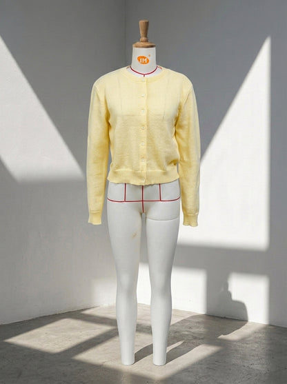 Women's Soft Knitted Cardigan | Casual Round Neck Button Down Short Sweater Jacket