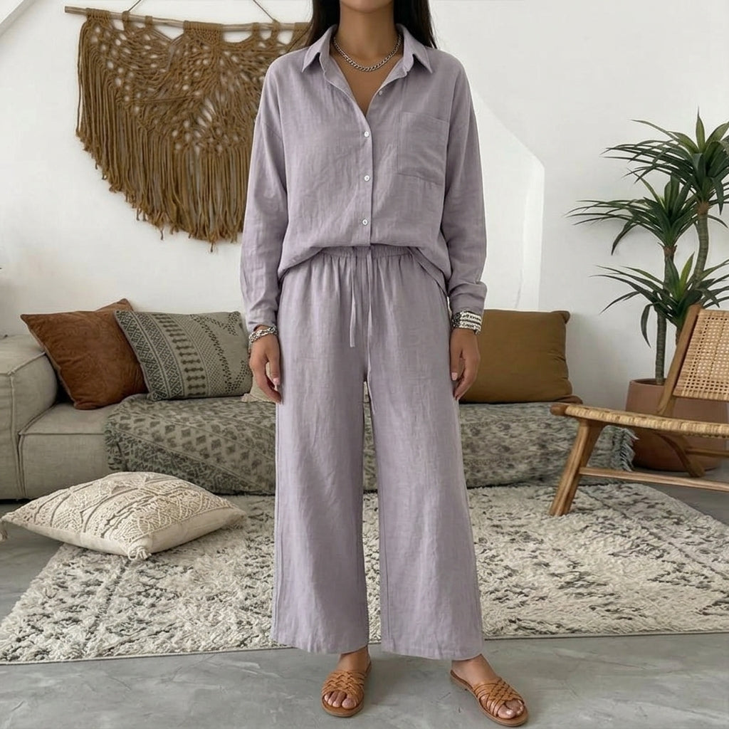 Promise Gift Look Matching Set - Flowy Summer Vacation Lounge Set