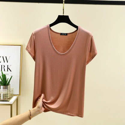 Super Soft Modal Scoop Neck Top | Lightweight Breathable Summer Basclayer Tee