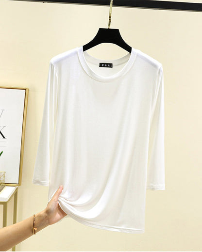 Premium Modal 3/4 Sleeve Top - Lightweight Comfy Tee in Plus Sizes